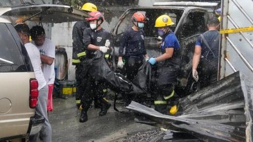 حریق در یک کارخانه در فیلیپین جان ۱۵ نفر را گرفت