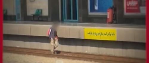 توضیحات شرکت متروی تهران درباب ورود بدون مجوز فردی به حریم ریلی