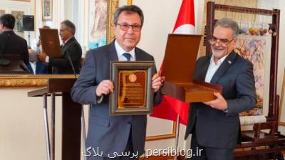 نشان فرهنگی شهریار به رئیس گروه زبان فارسی دانشگاه سلجوق اهدا شد