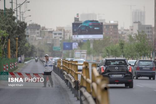 آلودگی ۲۵ ایستگاه سنجش کیفیت هوای تهران