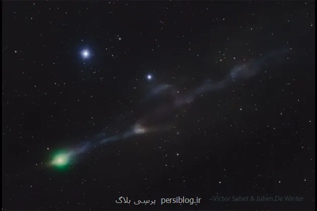 عکس روز ناسا از دنباله یک دنباله دار میان ستاره ای