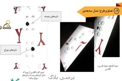 آموزش حروف الفبای بریل با بهره گیری از كارت بازی